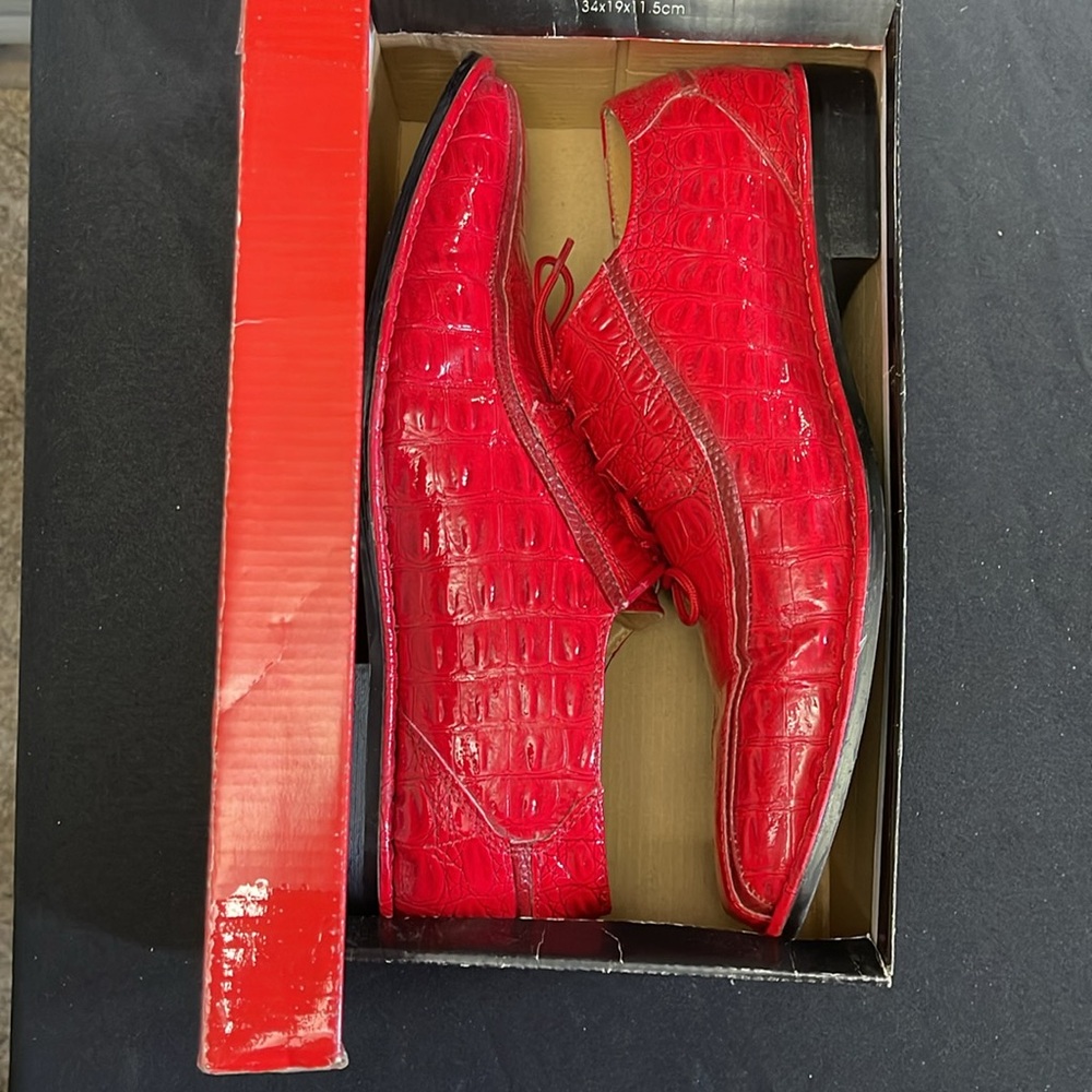 Expressions By RC Men's Dress Shoes - Size 13 - Fire Red - Picture 13 of 13